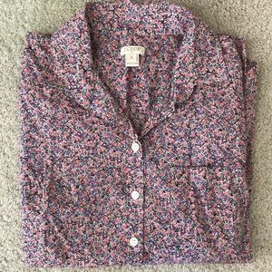 J Crew Floral Print shirt - Size s